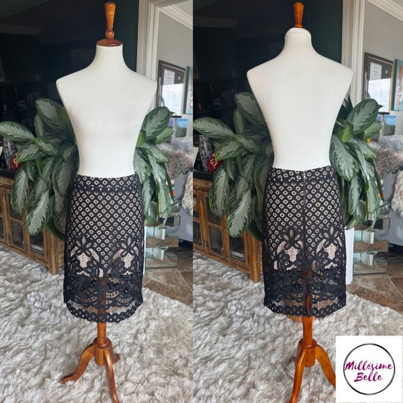 En Creme Pencil Skirt - Picture 1 of 8